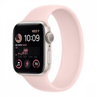 Apple Watch SE (2022), 40 мм корпус из алюминия цвета «сияющая звезда» + ремешок «Chalk Pink»