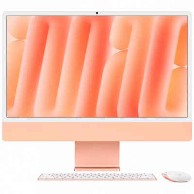Apple iMac 24" Retina 4,5K, M4 (8C CPU, 8C GPU, 2024), 16 ГБ, 512 ГБ SSD, Оранжевый