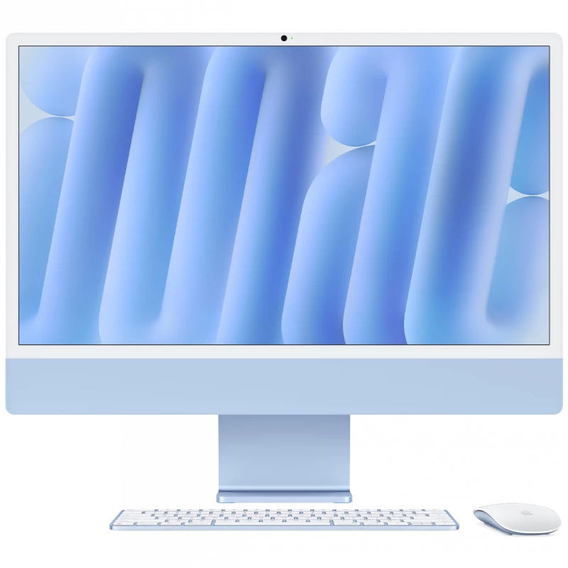 Apple iMac 24" Retina 4,5K, M4 (8C CPU, 8C GPU, 2024), MWUF3, 16 ГБ, 256 ГБ SSD, Синий