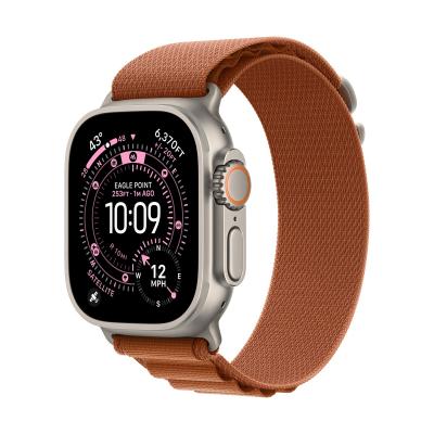 Apple Watch Ultra 3 (2025), 49 мм корпус из титана цвета «Natural», ремешок Alpine Loop размера L цвета «Terra Cotta»
